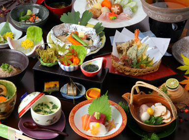 伊香保温泉 ホテル松本楼 夕食例