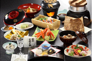 越後湯沢温泉 湯沢グランドホテル 夕食例